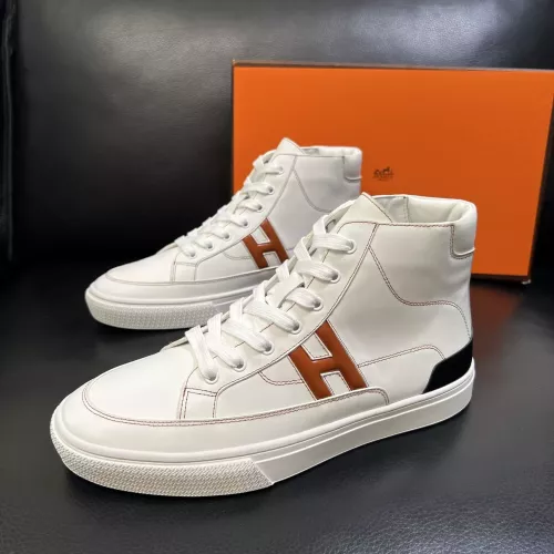 Replica Hermes High Tops Shoes For Men #1380919 $132.00 USD for Wholesale
