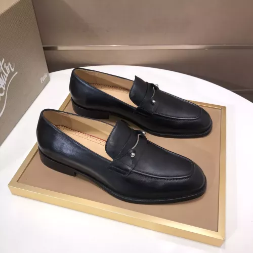 Replica Christian Louboutin Leather Shoes For Men #1381051 $112.00 USD for Wholesale