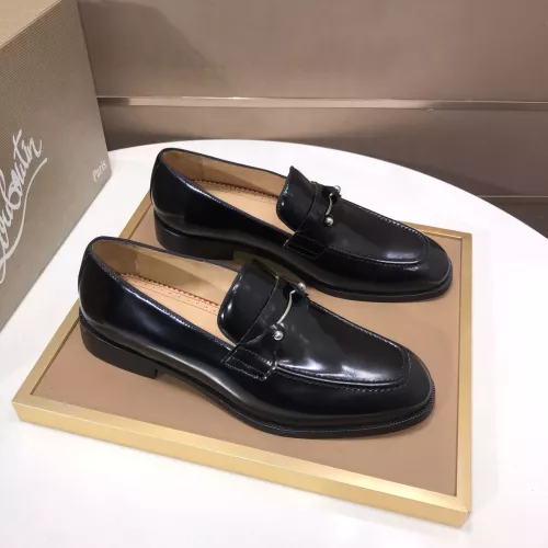 Replica Christian Louboutin Leather Shoes For Men #1381052 $112.00 USD for Wholesale
