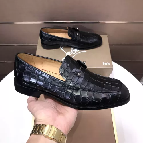 Replica Christian Louboutin Leather Shoes For Men #1381053 $112.00 USD for Wholesale