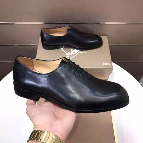 Replica Christian Louboutin Leather Shoes For Men #1381054 $112.00 USD for Wholesale