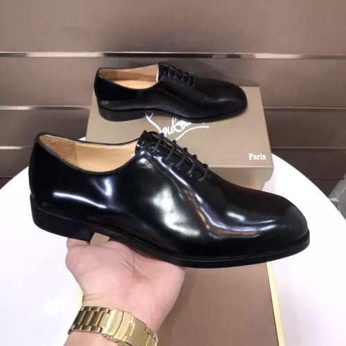 Replica Christian Louboutin Leather Shoes For Men #1381055 $112.00 USD for Wholesale
