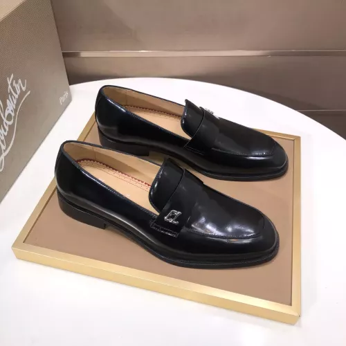 Replica Christian Louboutin Leather Shoes For Men #1381058 $112.00 USD for Wholesale