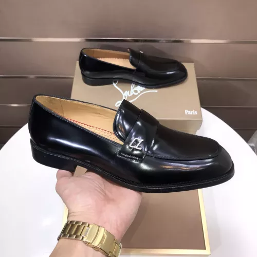 Replica Christian Louboutin Leather Shoes For Men #1381058 $112.00 USD for Wholesale