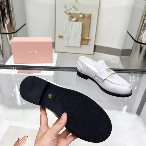 Replica MIU MIU Leather Shoes For Women #1381079 $102.00 USD for Wholesale