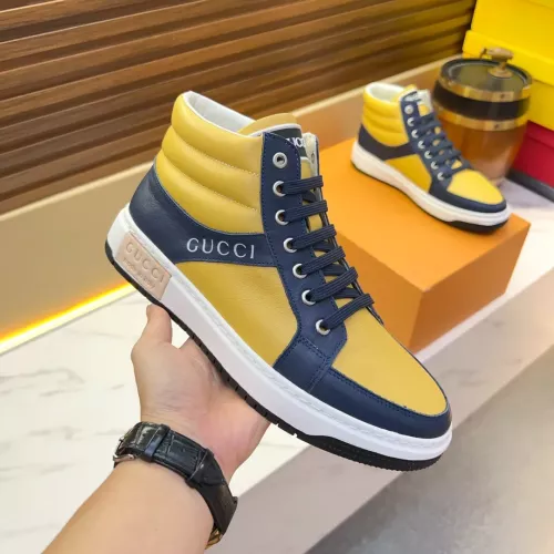 Replica Gucci High Tops Shoes For Men #1381166 $82.00 USD for Wholesale