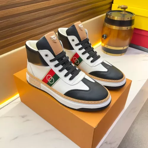 Replica Gucci High Tops Shoes For Men #1381174 $82.00 USD for Wholesale