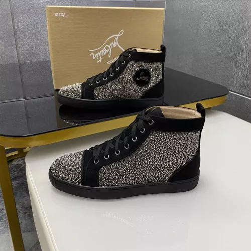 Christian Louboutin High Top Shoes For Men #1381350 $92.00 USD, Wholesale Replica Christian Louboutin High Top Shoes