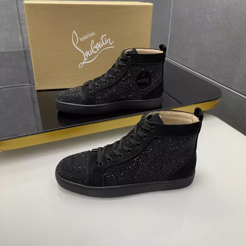 Christian Louboutin High Top Shoes For Men #1381354 $92.00 USD, Wholesale Replica Christian Louboutin High Top Shoes