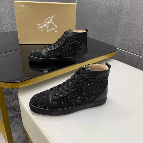Christian Louboutin High Top Shoes For Men #1381356 $92.00 USD, Wholesale Replica Christian Louboutin High Top Shoes