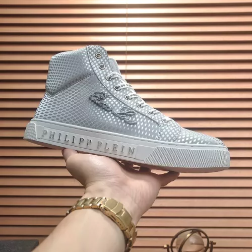 Replica Philipp Plein PP High Tops Shoes For Men #1381446 $88.00 USD for Wholesale