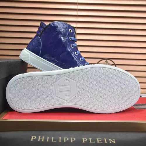 Replica Philipp Plein PP High Tops Shoes For Men #1381458 $92.00 USD for Wholesale