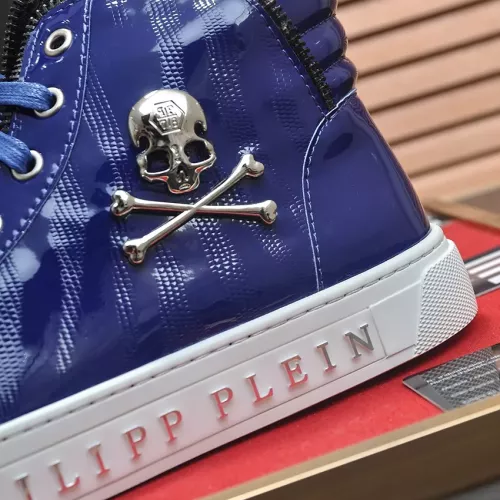 Replica Philipp Plein PP High Tops Shoes For Men #1381458 $92.00 USD for Wholesale