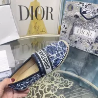 $85.00 USD Christian Dior Flat Shoes For Women #1377883