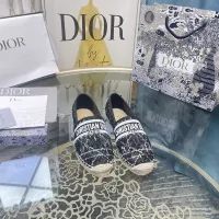 $85.00 USD Christian Dior Flat Shoes For Women #1377885