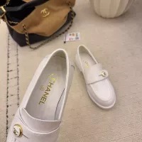 $112.00 USD Chanel Leather Shoes For Women #1378011