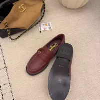 $112.00 USD Chanel Leather Shoes For Women #1378013