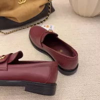 $112.00 USD Chanel Leather Shoes For Women #1378013