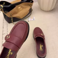 $112.00 USD Chanel Leather Shoes For Women #1378013
