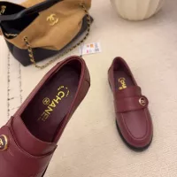 $112.00 USD Chanel Leather Shoes For Women #1378013