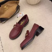 $112.00 USD Chanel Leather Shoes For Women #1378014