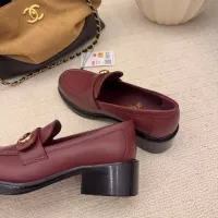 $112.00 USD Chanel Leather Shoes For Women #1378014