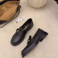 $112.00 USD Chanel Leather Shoes For Women #1378015
