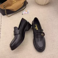$112.00 USD Chanel Leather Shoes For Women #1378016