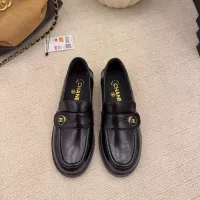 $112.00 USD Chanel Leather Shoes For Women #1378017