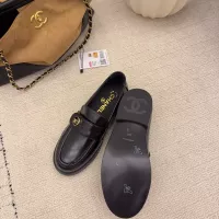$112.00 USD Chanel Leather Shoes For Women #1378017