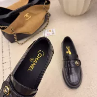 $112.00 USD Chanel Leather Shoes For Women #1378017