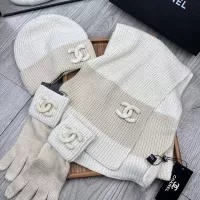 $72.00 USD Chanel Hat and Scarf and Glove Set #1378218