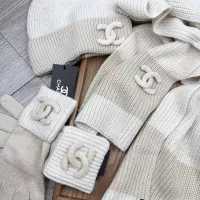 $72.00 USD Chanel Hat and Scarf and Glove Set #1378218