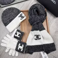 $72.00 USD Chanel Hat and Scarf and Glove Set #1378220
