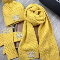 $52.00 USD Chanel Hat and Scarf and Glove Set #1378235