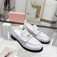 $102.00 USD MIU MIU Leather Shoes For Women #1381079