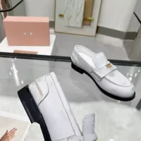 $102.00 USD MIU MIU Leather Shoes For Women #1381079