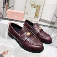 $102.00 USD MIU MIU Leather Shoes For Women #1381080