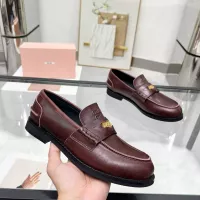 $102.00 USD MIU MIU Leather Shoes For Women #1381080