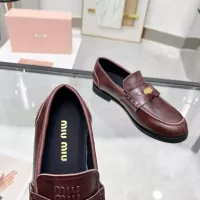 $102.00 USD MIU MIU Leather Shoes For Women #1381080