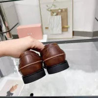 $102.00 USD MIU MIU Leather Shoes For Women #1381081