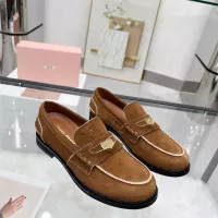 $102.00 USD MIU MIU Leather Shoes For Women #1381083