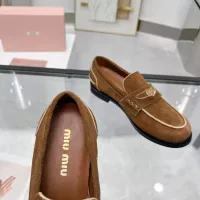 $102.00 USD MIU MIU Leather Shoes For Women #1381083