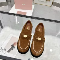 $102.00 USD MIU MIU Leather Shoes For Women #1381083