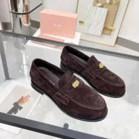 $102.00 USD MIU MIU Leather Shoes For Women #1381084