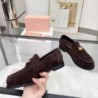 $102.00 USD MIU MIU Leather Shoes For Women #1381084