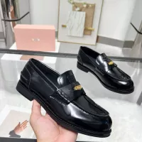 $102.00 USD MIU MIU Leather Shoes For Women #1381086