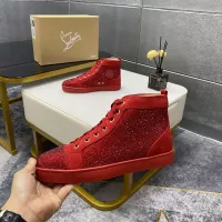 $92.00 USD Christian Louboutin High Top Shoes For Women #1381351