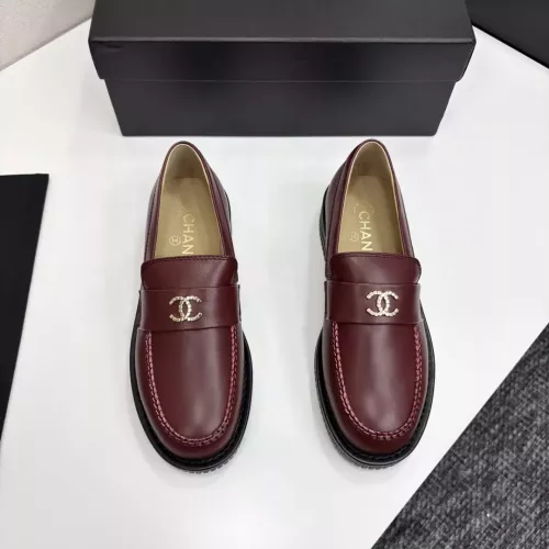 Replica Chanel Leather Shoes For Women #1382033 $125.00 USD for Wholesale