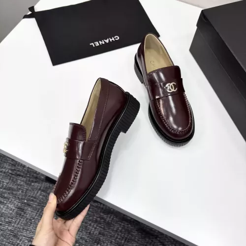Replica Chanel Leather Shoes For Women #1382035 $125.00 USD for Wholesale
